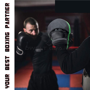 Factory Priced 2024 Focus Mitts 8oz Leather Training Gloves for <b>Boxing</b> Kickboxing <b>and</b> Martial Arts Punching Mitts - Product Image 6