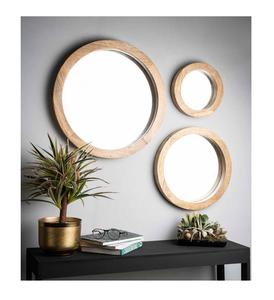 Miroir mural en bois demi-mangue, fabricant et exportation de miroir mural décoratif en bois pour la maison - Product Image 5