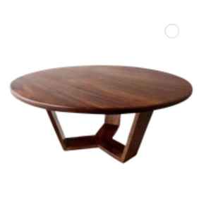 Mesa de Centro Redonda, Mesa Sólida para Sala de Estar, Muebles de Madera, Mesa para Hotel, Mesa de Lujo, Muebles Comerciales - Product Image 5