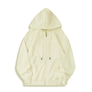 Unisex Zip-Up <b>Hoodies</b> Oversized 320GSM 100% Cotton Custom Logo Digital Printing <b>Plain</b> Dyed Plus - Product Image 4