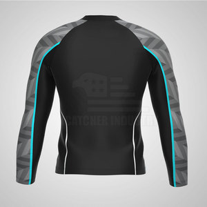 Buena calidad Fight Training Gear Custom Men Rash Guard en precio razonable Mejor calidad Rash Guard - Product Image 3