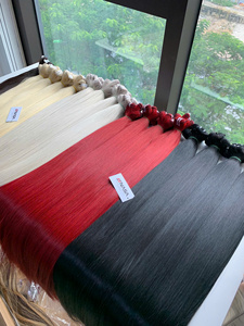 ผมต่อแบบสานสีแดงยาว30นิ้วผมคนเวียดนาม100% - Product Image 6