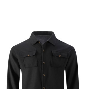 Ensembles de chemise pour hommes de couleur unie de vente chaude à vendre fabriqués en usine 100% ensembles de chemise pour hommes en polyester - Product Image 4
