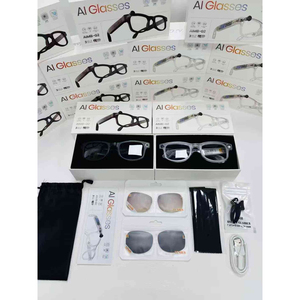 Gafas Inteligentes G2 con Cámara 1080P, Wi-Fi, Grabación de Audio, Traductor IA, Montura Metálica y Control Táctil - Product Image 1