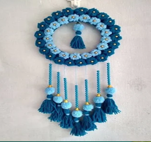 Shades of Sea Moon Flora Dream Catcher idéal pour les décorations murales pour la maison, le salon, la chambre à coucher disponibles au prix de gros - Product Image 2