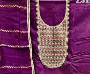 Designer moderne taille libre Salwar Kameez costumes pour femmes brodé à la main traditionnel belle fête porter indien pakistanais - Product Image 2