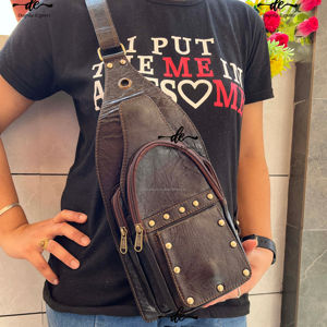 Bolsa de Viaje de Hombro de Nuevo Diseño, Elegante Bolso de Mano Unisex de Cuero Genuino, Multiusos, Bolsa para Dinero, Bolsos Elegantes y Útiles - Product Image 1