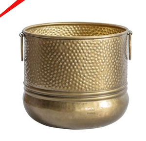 กระถางต้นไม้โลหะชุบทองสำหรับตกแต่งบ้านและสวน - Product Image 3