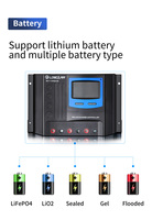 Contrôleur solaire et d'éclairage PWM 60A Lithium 24V/48V Auto double USB Protection IP32 avec grand écran LCD Contrôleur PWM