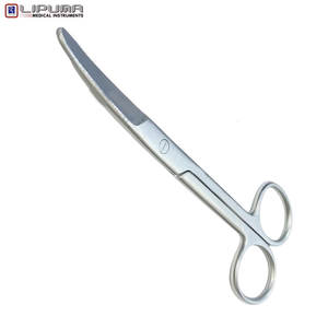 High Quality LIPUMA 70503 5.5 Inch <b>Curved</b> Stainless Steel Surgical Operating <b>Scissors</b> Manual MOL Safety Standard Blunt/Blunt - Product Image 4