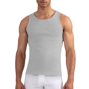 Camiseta sin Mangas de Color Sólido, Cuello Redondo, para Entrenamiento, Deportiva, Moderna, Tejida, Ajustada, de Fabricante OEM, al por Mayor - Product Image 4