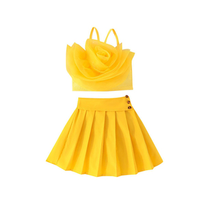 Vêtements d'été pour enfants 8-12 ans Top en dentelle Grande jupe Demi-jupe pour enfants Enfants - Product Image 1