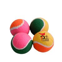 Balle de Tennis en caoutchouc avec Logo imprimé personnalisé, matériau écologique, balles de dressage pour chiens, balle Interactive pour animaux de compagnie