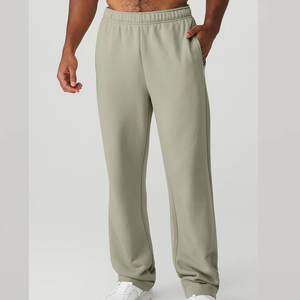Vente en gros bas OEM couleur 360g pantalon de jogging doublé en polaire pour homme pantalon de grande taille pour homme - Product Image 2