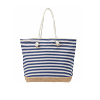 Sac fourre-tout en tissu de coton écologique de haute qualité 360 GSM avec logo personnalisable, 17x15 pouces, expédition immédiate, poignée en corde de coton