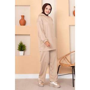 Conjunto de 2 piezas con capucha de dos hilos Logotipo personalizable Estilo acampanado para mujer. Nuevas tallas XS XXS XL para las estaciones de verano e invierno - Product Image 4