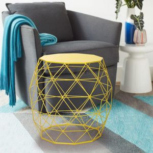 Mesa de centro de metal moderna y artesanal, ideal para sala de estar, oficina, cafetería y decoración de diseño de interiores - Product Image 4