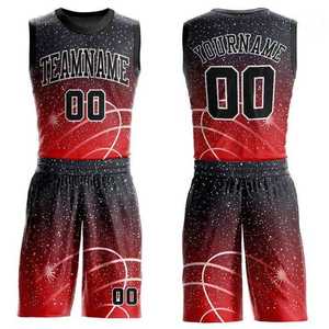 Ensembles d'uniformes de basketball pour hommes respirants à imprimé numérique, séchage rapide, en Spandex/Nylon, sans manches, toutes saisons, 180g, Front Run Apparel - Product Image 1