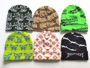 Gorros de calavera personalizados de peso pesado de alta calidad, gorros de punto de invierno con logotipo personalizado para negocios de playa y viajes - Product Image 5