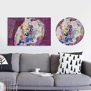 Tableau imprimé sur toile « La Vierge » de Klimt : Décoration élégante, colorée et artistique, ART SUR VERRE TÉRMÉRISÉ - Product Image 1