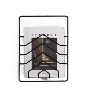 Porte-revues en fer métallique de style moderne et luxueux à personnaliser la taille, la forme et la couleur au bureau à domicile - Product Image 5