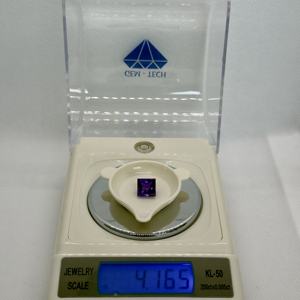 Venta al por mayor de piedras preciosas sueltas facetadas de corte cuadrado amatista púrpura natural 9,6x9,3x6,8mm 4.16cts corte fino de una fuente de confianza - Product Image 3