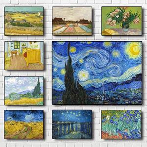 Décor à la maison paysage fait à la main toile mur Art célèbre Vincent <span class=keywords><strong>Van</strong></span> <span class=keywords><strong>Gogh</strong></span> peinture à l'huile Reproductions chine - Product Image 6
