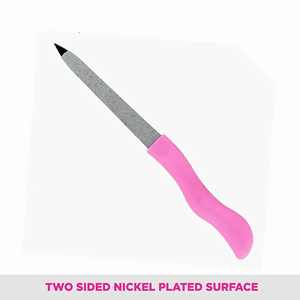 Lima de uñas de alta calidad al por mayor para mujeres y hombres instrumento de cuidado personal de acero inoxidable de doble cara - Product Image 2