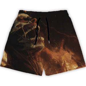 กางเกงขาสั้นแนวสตรีทวินเทจสำหรับผู้ชายกางเกงขาสั้นบาสเก็ตบอลตาข่ายสองชั้นแบบย้อนยุค - Product Image 6