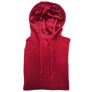 Sweats à capuche surdimensionnés pour hommes faits sur mesure, hiver, designer, uni, doublure en satin de soie, confortable, doux, capuche brodée, technique, nouveaux styles unis - Product Image 1