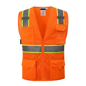 Gilets de sécurité réfléchissants Haute visibilité Personnaliser les uniformes de sécurité Gilets de chantier Vêtements de travail pour hommes - Product Image 5