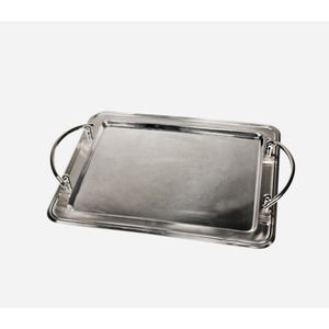 Elegante Bandeja de Servicio Rectangular de Latón Pulido Dorado con Asas, Bandeja de Metal para Servir en Hoteles, Restaurantes, Vajilla y Decoración del Hogar - Product Image 2