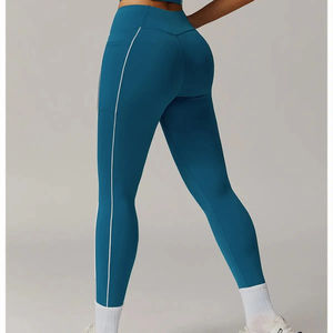 Women's Gym High Waist Yoga Pants Slim Fitness Workout Training Running <b>Leggings</b> Quick Dry Jogging Pant for Workout - Product Image 4