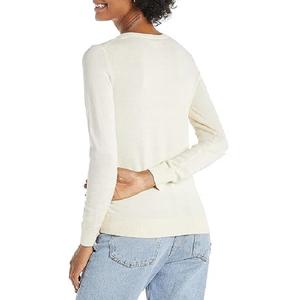 Vente en gros 100% laine pull femme col rond col V manches longues pull tricoté Style décontracté du Bangladesh - Product Image 5