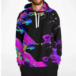 Sublimation vierge brodé hiver pull à capuche échantillon gratuit grande taille hommes extérieur Streetwear - Product Image 1