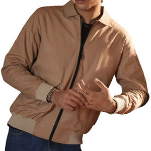 Blouson matelassé d'extérieur avec doublure rembourrée, style bomber, léger, streetwear, coupe-vent d'automne, avec fermeture éclair - Product Image 1