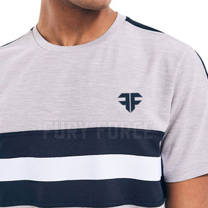 Vente chaude T-shirts pour hommes 100% coton séchage rapide et respirant Slim Fit vêtements décontractés tissu tricoté - Product Image 4