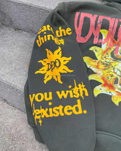 Custom Heavyweight DTG Impreso Logo Sun Faded Vintage Hoodies Hombres Acid Wash Oversized Boxy Street Wear Hoodie - Product Image 3