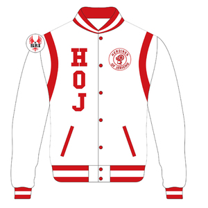Chaqueta Universitaria de Béisbol Bordada para Mujer, Heroines de Jericho |   Chaqueta Universitaria Bordada Masónica HOJ Personalizada para Mujer - Product Image 6