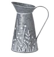 Jarrón Decorativo Ligero y Ecológico, Tallado a Mano en Hierro, Moderno, con Diseño Floral, Opción para Colgar, para Hogar, Jardín y Exteriores