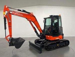 รถขุดขนาดเล็ก Kubota U56-5 แบบตีนตะขาบ สีดำ - Product Image 6