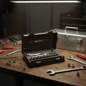 ชุดซ็อกเก็ตเฟคอม 1/2'' เมตริก 12 จุด ชุดเครื่องมือทนทาน 15 ชิ้น - Product Image 3