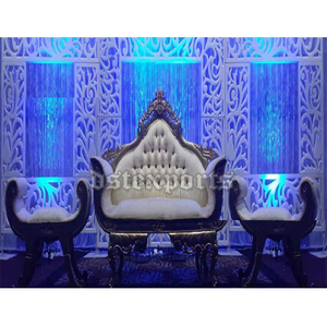 Decoraciones de escenario Walima musulmán asiático Decoraciones de escenario de boda inglés real Fabricante de etapas de boda asiática - Product Image 1