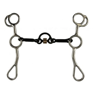 Tapis de selle en mousse Bit de fer doux en acier inoxydable durable avec bouche en os de chien Bits occidentaux Bits de fil Produits pour chevaux - Product Image 4