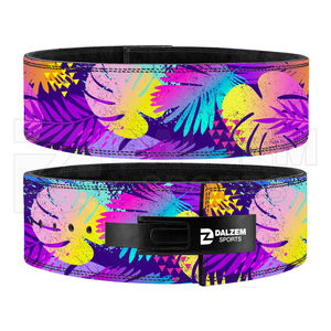 Wholesale Customized 10mm Thick <b>Fitness</b> <b>Safety</b> Belt with Sublimation Colorful Lever Buckle for Weight Lifting - Product Image 5