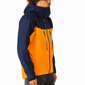Veste de ski coupe-vent de haute qualité, nouvelle mode, avec capuche et fermeture éclair, personnalisable, pour homme, hiver, chaude, imperméable et respirante - Product Image 3