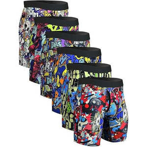 Calzoncillos Deportivos para Hombre, Tejido de Punto de Alta Calidad, Pierna Larga, Corte Clásico, Talla 4XL, MOQ Bajo, Logotipo Personalizable, Cintura 90% - Product Image 3