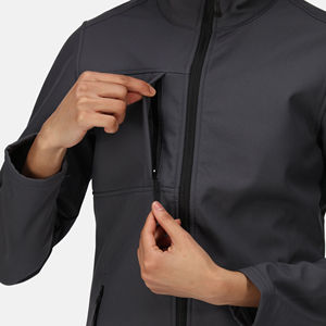 Nouvelle arrivée 2026, fourniture directe d'usine, veste softshell en toile enduite pour homme, mode d'hiver, coupe-vent épais, vente - Product Image 4