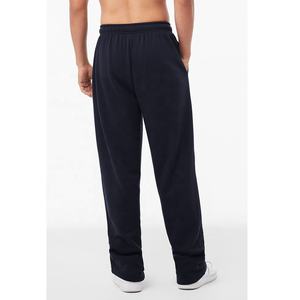 Bella Canvas Navy UNISEX SPONGE FLEECE PANTALÓN DE PIERNA RECTA pantalones con logotipo personalizado ropa de calle pantalones de chándal pantalones de Jogger para hombre - Product Image 3