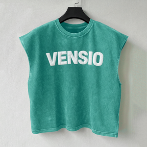 Camiseta sin mangas para hombre de calidad superior Casual Summer Fashion Outstanding Fabric High Street Camisa sin mangas con ajuste elegante - Product Image 2